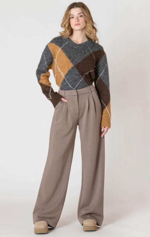Wide Leg Knit Trouser
